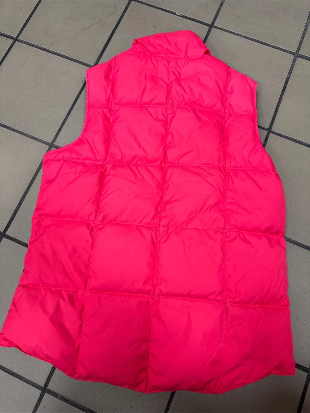 Lands' End Women's Hot Pink Puffer Vest